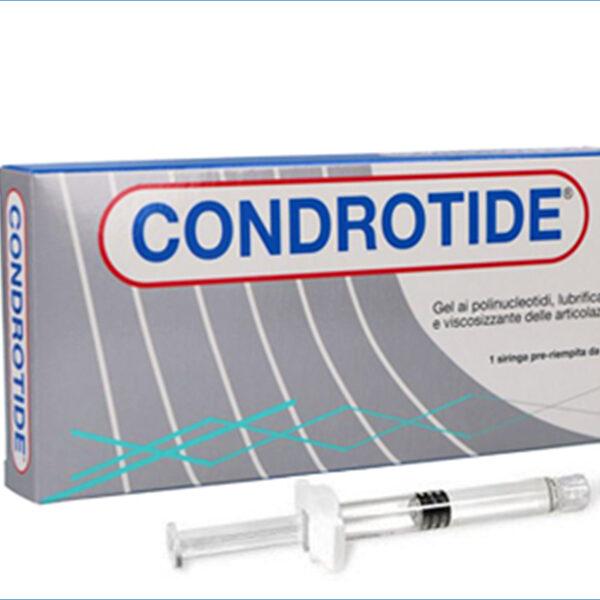 CONDROTIDE gel polinucleotidi 2% 2 ml prefilled syringes

CONDROTIDE® Lubricating and Viscosizing Gel 1 pre-filled syringe of 2 ml. is a preparation, with a lubricating and viscous action, which acts as a substitute for the synovial fluid and therefore allows the restoration of the physiological and rheological properties of painful joints or with reduced mobility due to degenerative or post-traumatic diseases.

Each pre-filled syringe contains: 20 mg / ml polynucleotides, water for injections, sodium chloride, monobasic sodium phosphate dihydrate, dibasic sodium phosphate dodecahydrate

 
